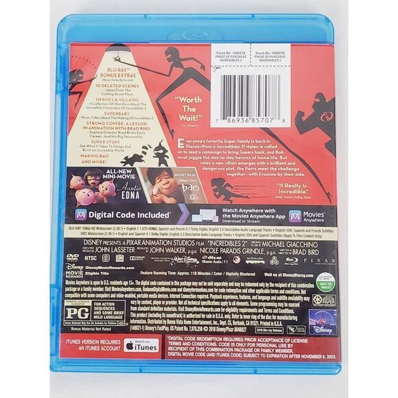 Incredibles 2 [Blu-ray] Movie - Picture 3 of 3